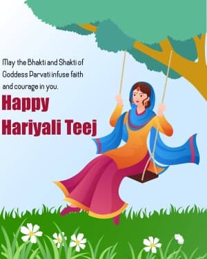 Hariyali Teej banner