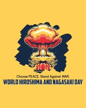 World Hiroshima and Nagasaki Day flyer