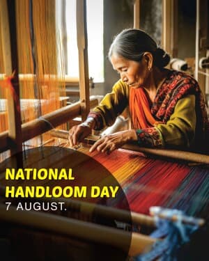 National Handloom Day illustration