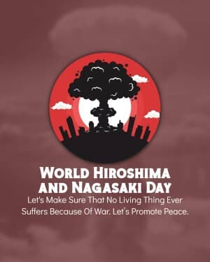 World Hiroshima and Nagasaki Day poster