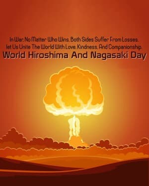World Hiroshima and Nagasaki Day post