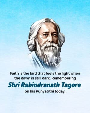 Rabindranath Tagore Punyatithi flyer