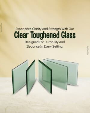 Glass & Hardware marketing poster