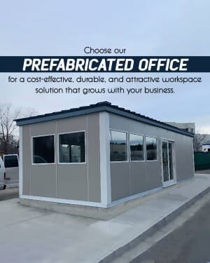 Pre-fabricated business post