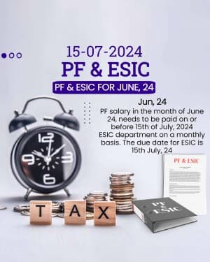 PF & ESIC post