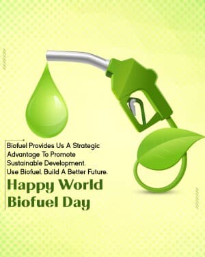 World Biofuel Day event poster