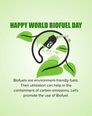 World Biofuel Day poster