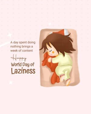 World Day of Laziness graphic