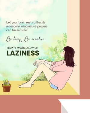 World Day of Laziness illustration