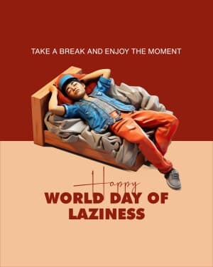 World Day of Laziness flyer