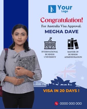 Congratulations Visa Approved template