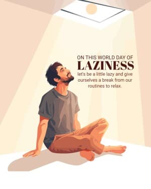 World Day of Laziness poster