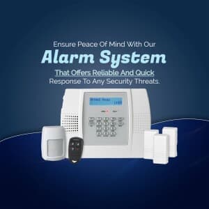 Alarm System marketing poster