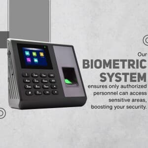 Biometric System marketing poster