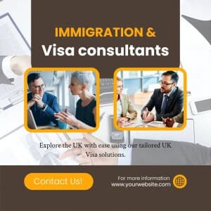 Immigration & Visa consultants business flyer