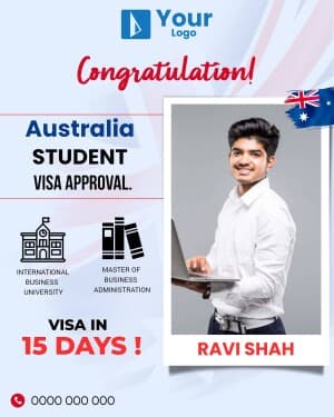 Congratulations Visa Approved banner