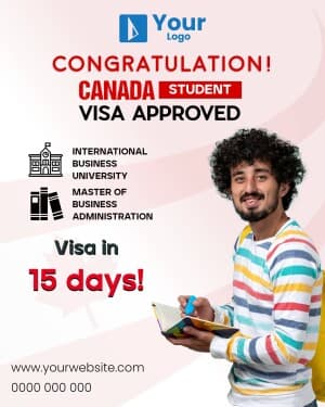 Congratulations Visa Approved flyer