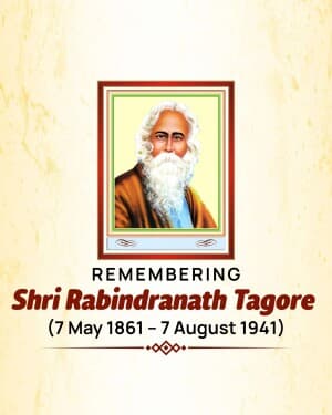 Rabindranath Tagore Punyatithi poster