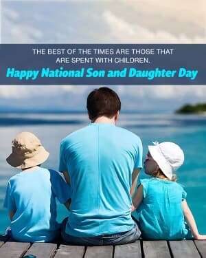 National Son and Daughter Day poster
