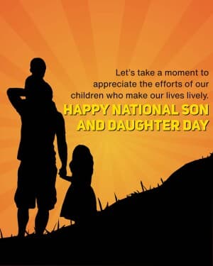 National Son and Daughter Day event poster