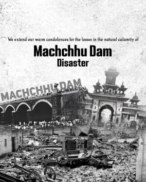 Machchhu Dam Disaster Remembrance Day illustration