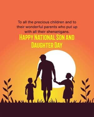 National Son and Daughter Day graphic