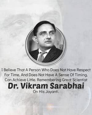 Vikram Sarabhai Jayanti banner