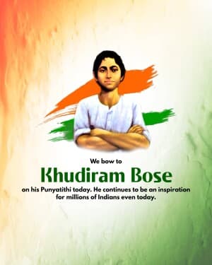 Khudiram Bose Punyatithi flyer