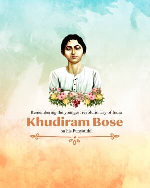 Khudiram Bose Punyatithi poster