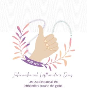 International Lefthanders Day poster