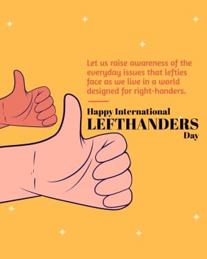 International Lefthanders Day banner