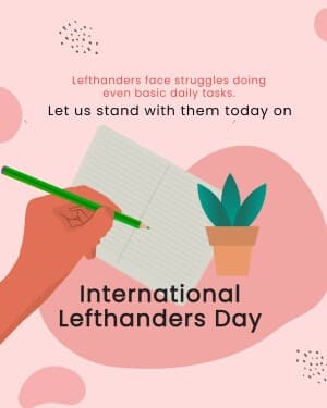 International Lefthanders Day flyer