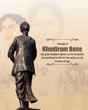 Khudiram Bose Punyatithi event poster