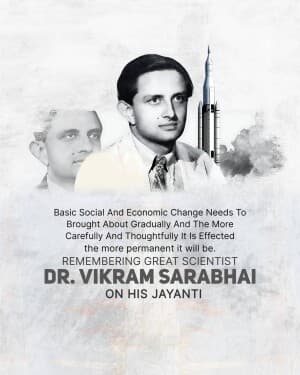 Vikram Sarabhai Jayanti poster