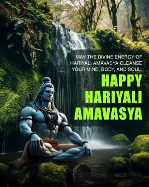 Hariyali amavasya event poster