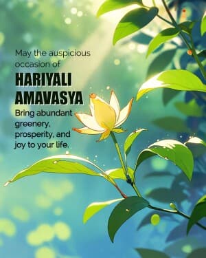 Hariyali amavasya illustration