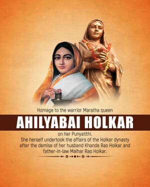 Ahilyabai Holkar Punyatithi post