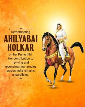 Ahilyabai Holkar Punyatithi flyer