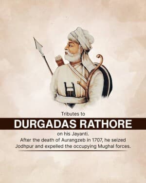 Durgadas Rathore Jayanti poster