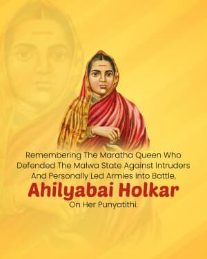 Ahilyabai Holkar Punyatithi illustration