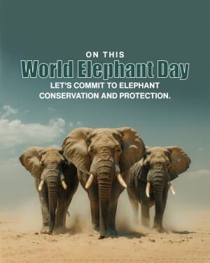 World Elephant Day poster