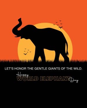 World Elephant Day illustration