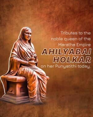 Ahilyabai Holkar Punyatithi event poster