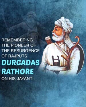 Durgadas Rathore Jayanti illustration