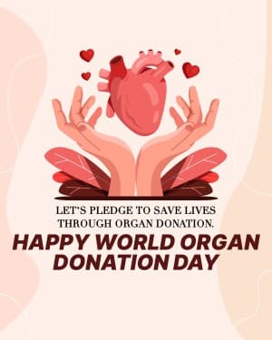 World Organ Donation Day event poster