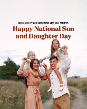 National Son and Daughter Day flyer