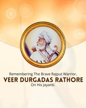 Durgadas Rathore Jayanti graphic