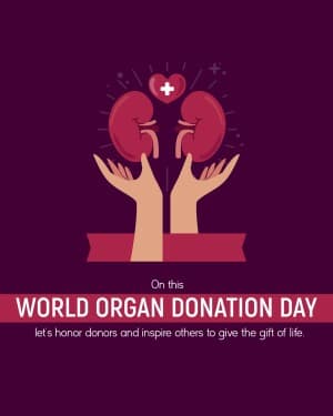 World Organ Donation Day flyer