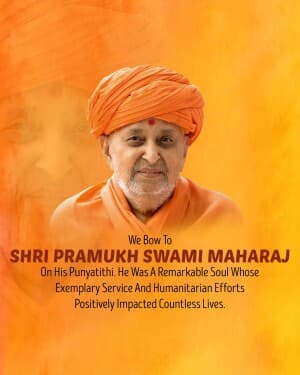 Pramukh Swami Maharaj Punyatithi post