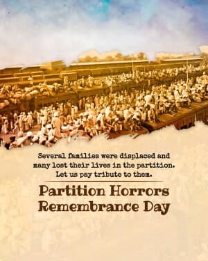 Partition Horrors Remembrance Day video